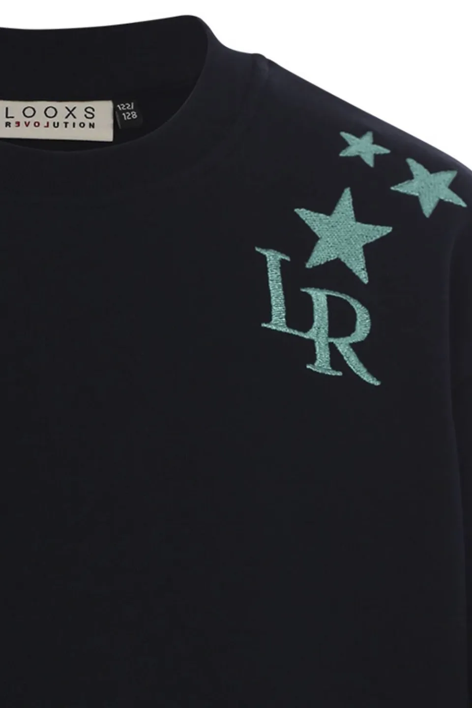 LOOXS 10sixteen rechtvallende sweater met borduursels - donkerblauw, foto 7