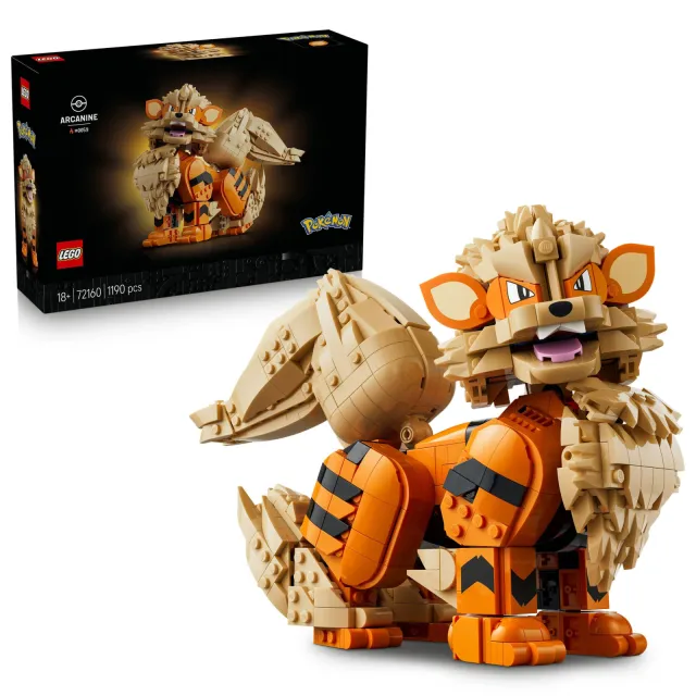 Lego Pokémon Arcanine Pokémon Dieren Figuur Bouwpakket 72160