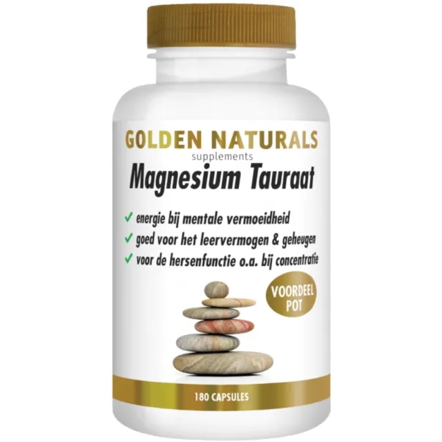 Golden Naturals Magnesium Tauraat capsules