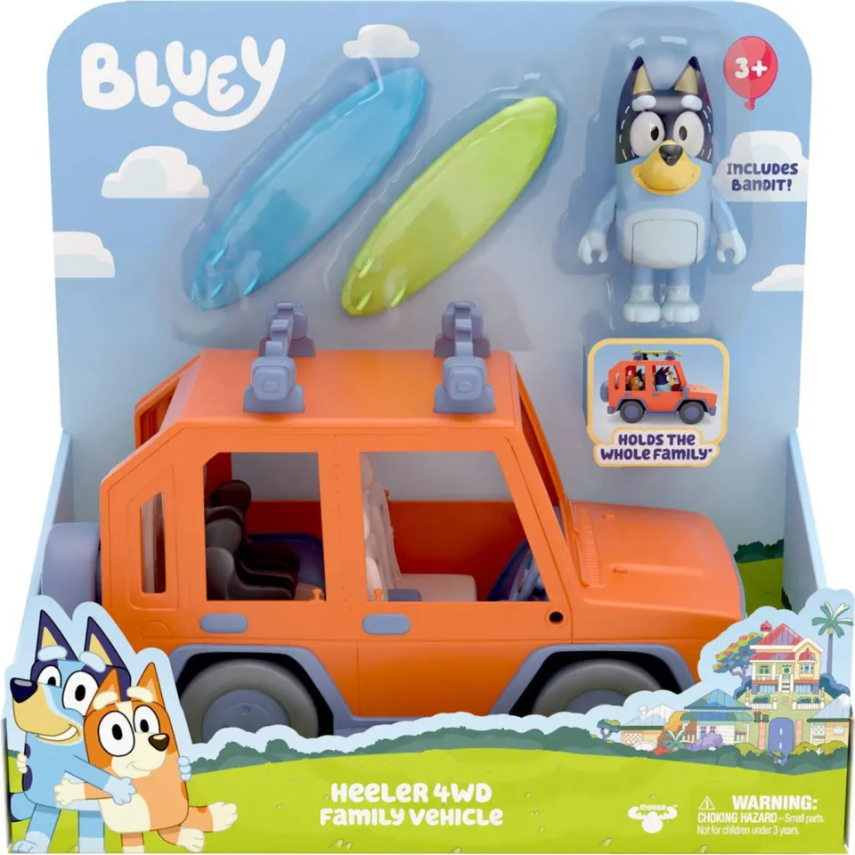 Moose Toys Bluey speelauto met accessoires, foto 2