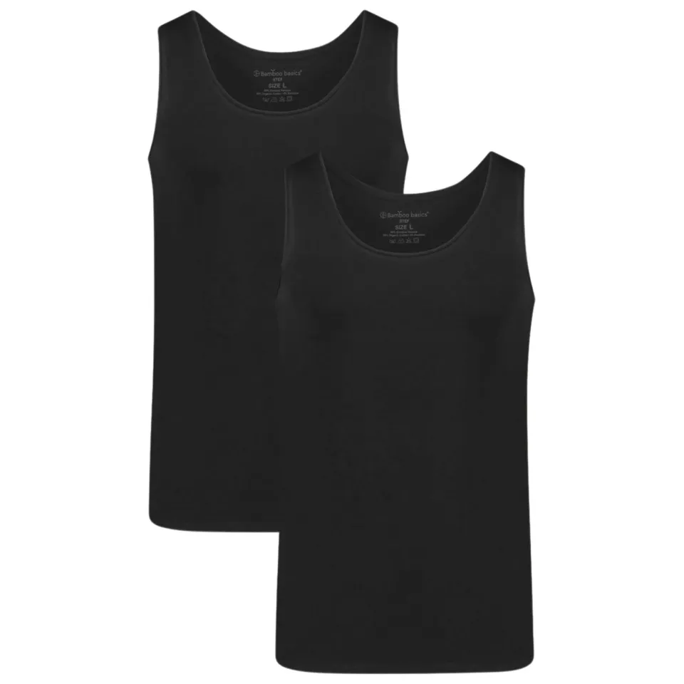 Bamboo Basics Stef singlet zwart, foto 2