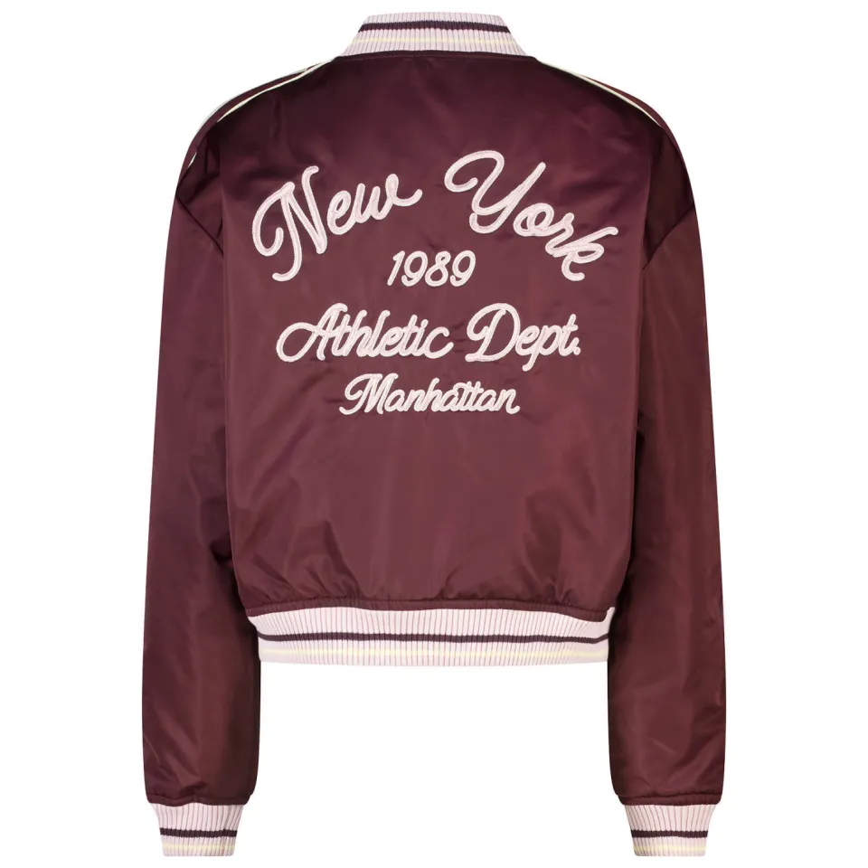 America Today baseball jacket bordeauxrood, foto 3