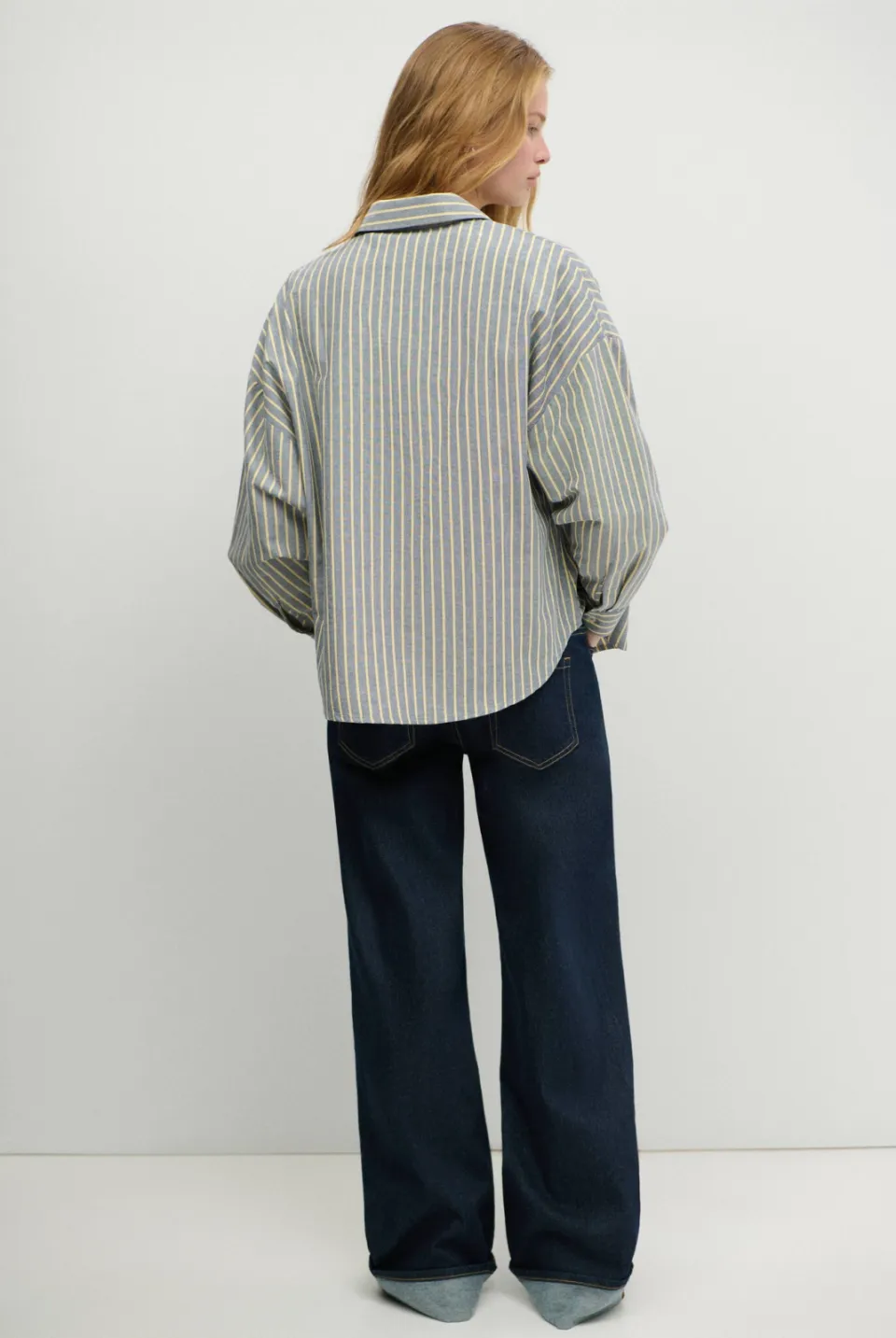 Mango TEEN wide leg jeans - dark blue denim, foto 5