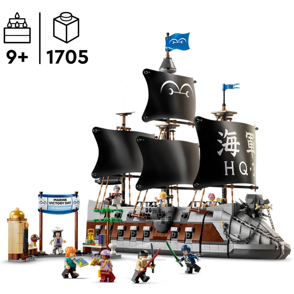 Lego One Piece Het Slagschip van Garp Piraten Speelgoed 75646, foto 3