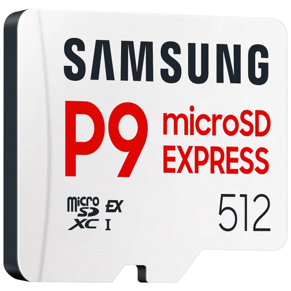 Samsung P9 microSD Express 512GB flash-geheugenkaart wit, foto 2