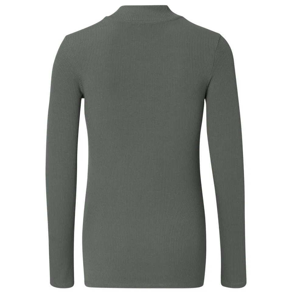 Noppies maternity Sira zwangerschapslongsleeve olijfgroen, foto 4