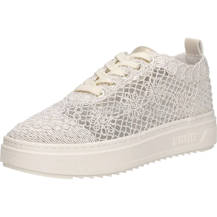 Mustang lage sneaker beige, foto 3