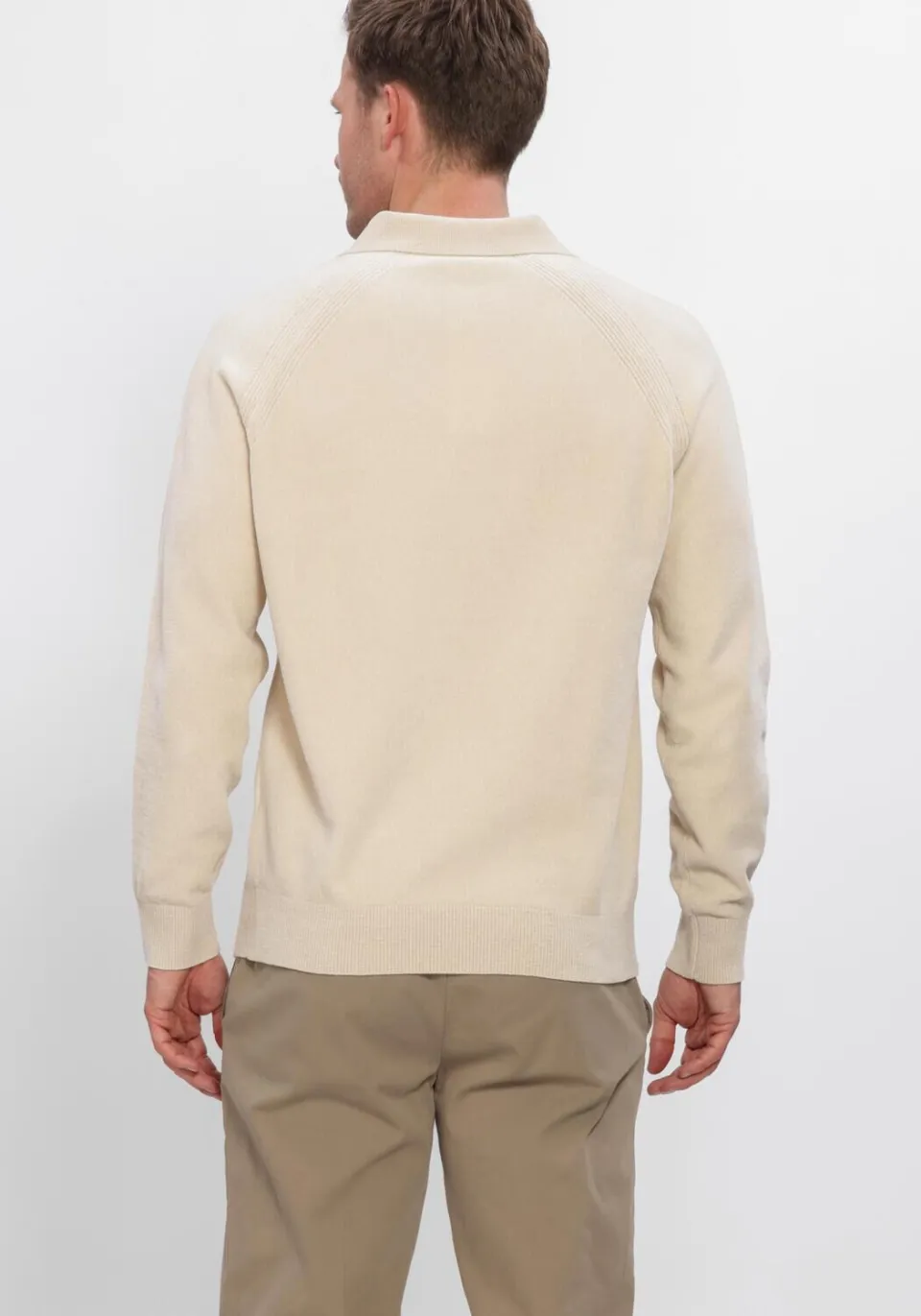 Profuomo Heren Truien & Vesten Polo Ls Chenille - Bruin, foto 3