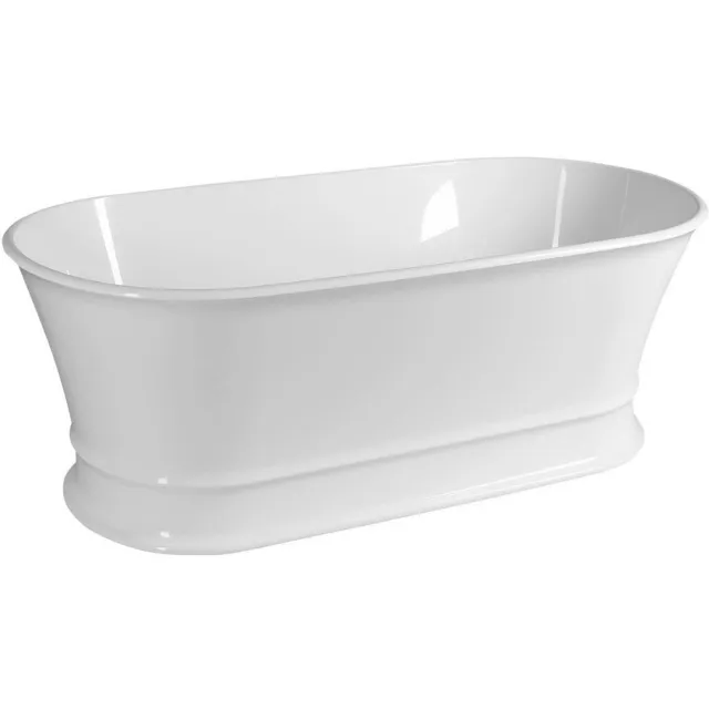 Polysan Delonix vrijstaand ligbad cast marble wit