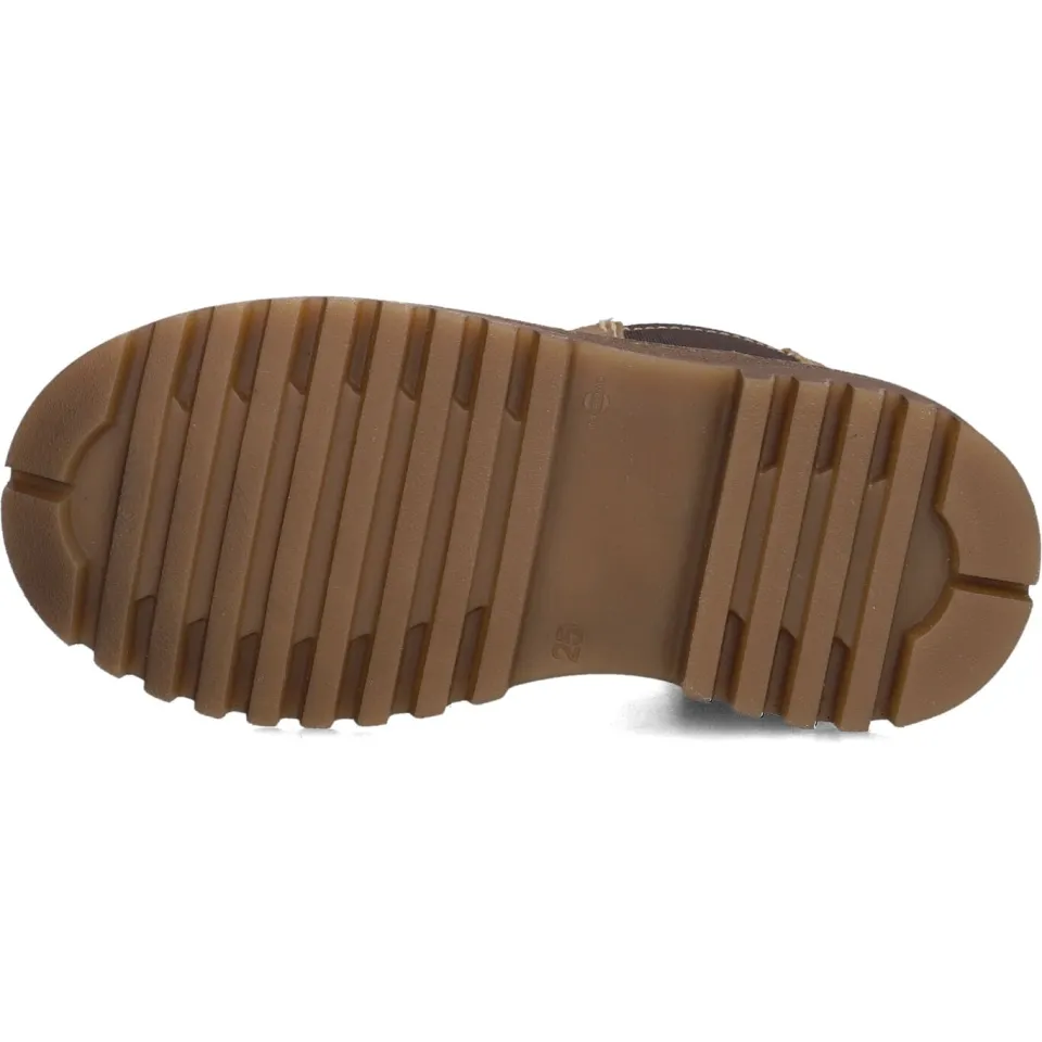 Develab leren chelsea boots taupe, foto 4
