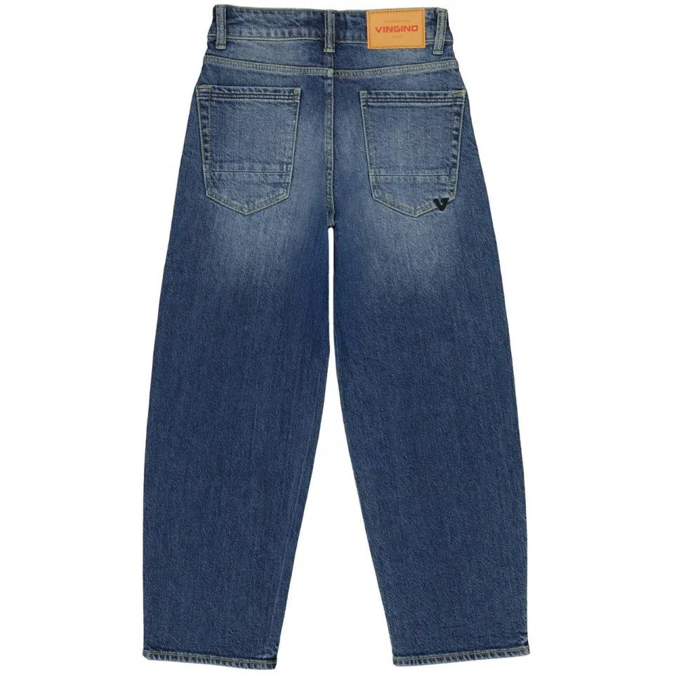 Vingino Keaton baggy jeans - mid blue wash, foto 4
