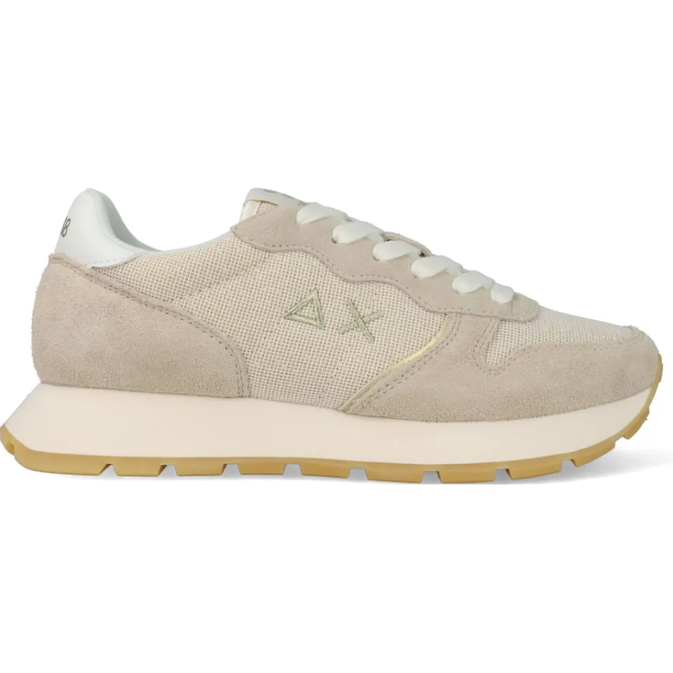 Sun68 Ally Glitter Textile lage sneakers beige, foto 3
