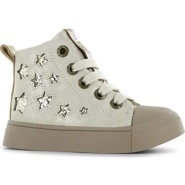 Shoesme sneakers lichtgrijs Oud roze unicorn