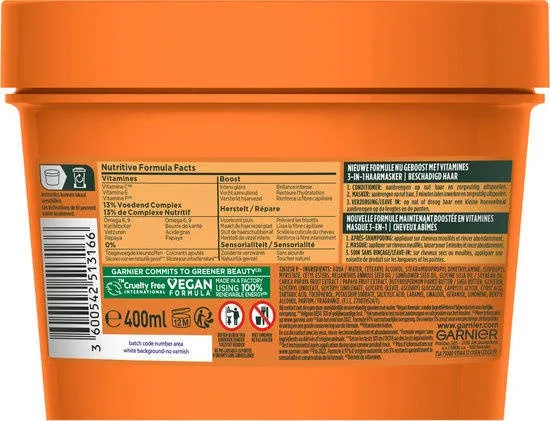 Garnier Fructis Hair Food Papaya haarmasker, foto 5