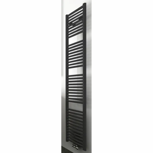 Wiesbaden Radiator Wiesbaden Elara 118,5x45 cm Midden-Onder Aansluiting Mat Zwart (538 Watt)