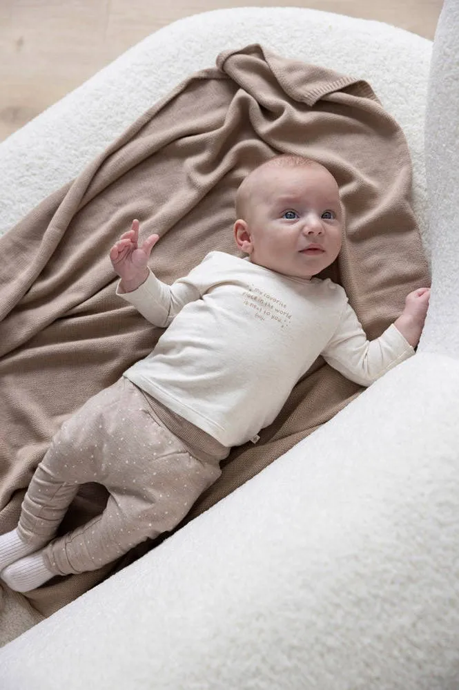 Feetje babybroek taupe gestipt, foto 5