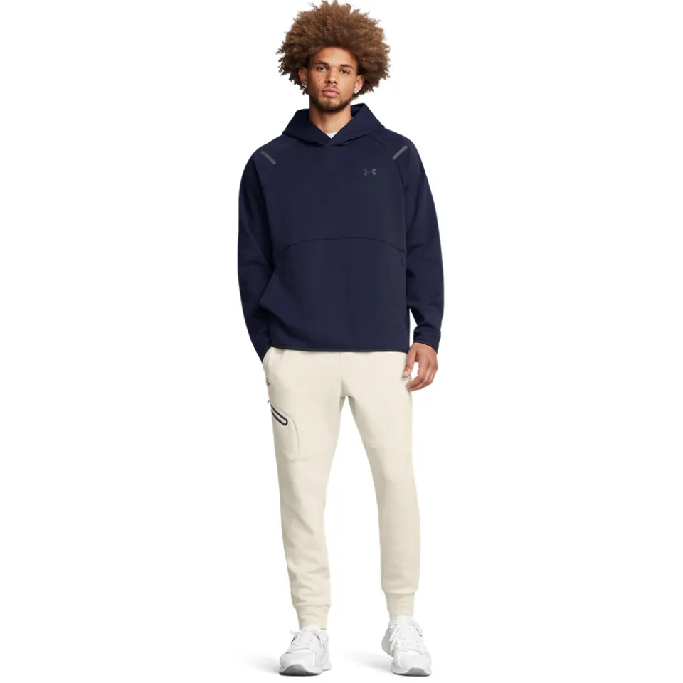 Under Armour Unstoppable Fleece Joggingbroek Wit Zwart
