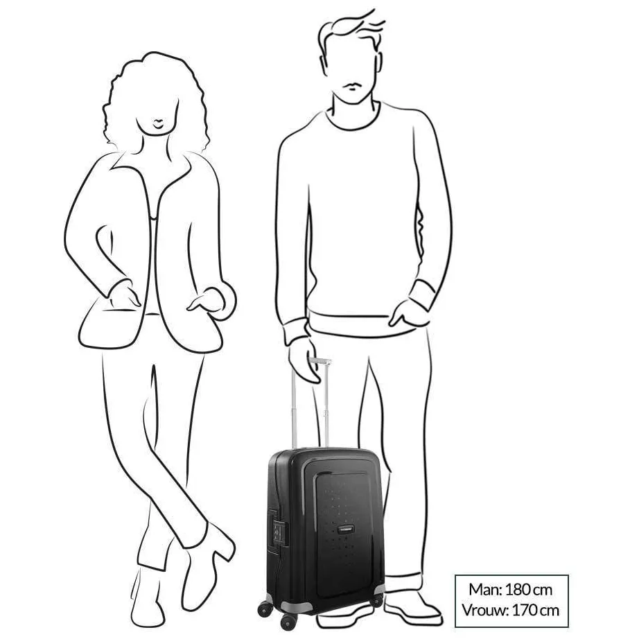 Samsonite S'Cure Spinner 55 koffer rood, foto 2