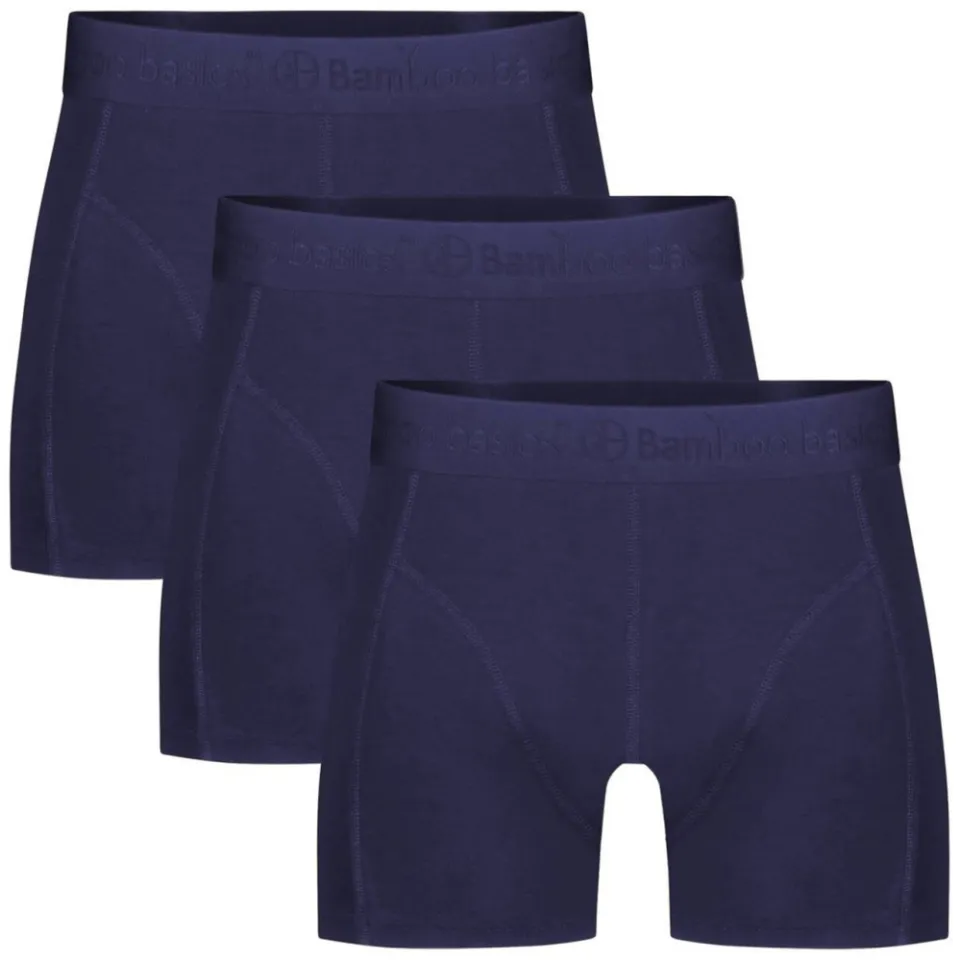 Bamboo Basics boxershort Rico met bamboe (set van 3) donkerblauw, foto 2