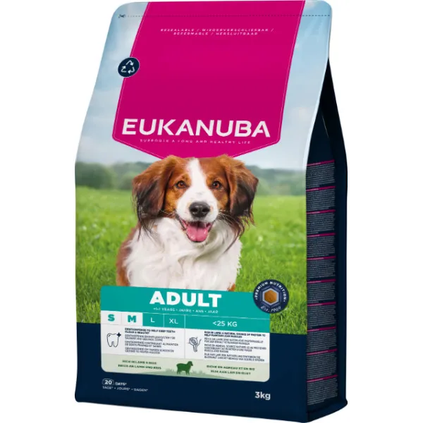 Eukanuba Adult Lam & Rijst Small/Medium hondenvoer