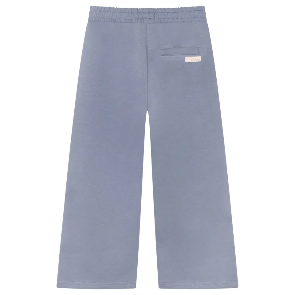 Daily7 wide leg sweatpants met hartjes grijsblauw, foto 2