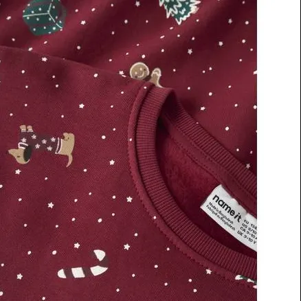 NAME IT KIDS sweater met print - rood, foto 3