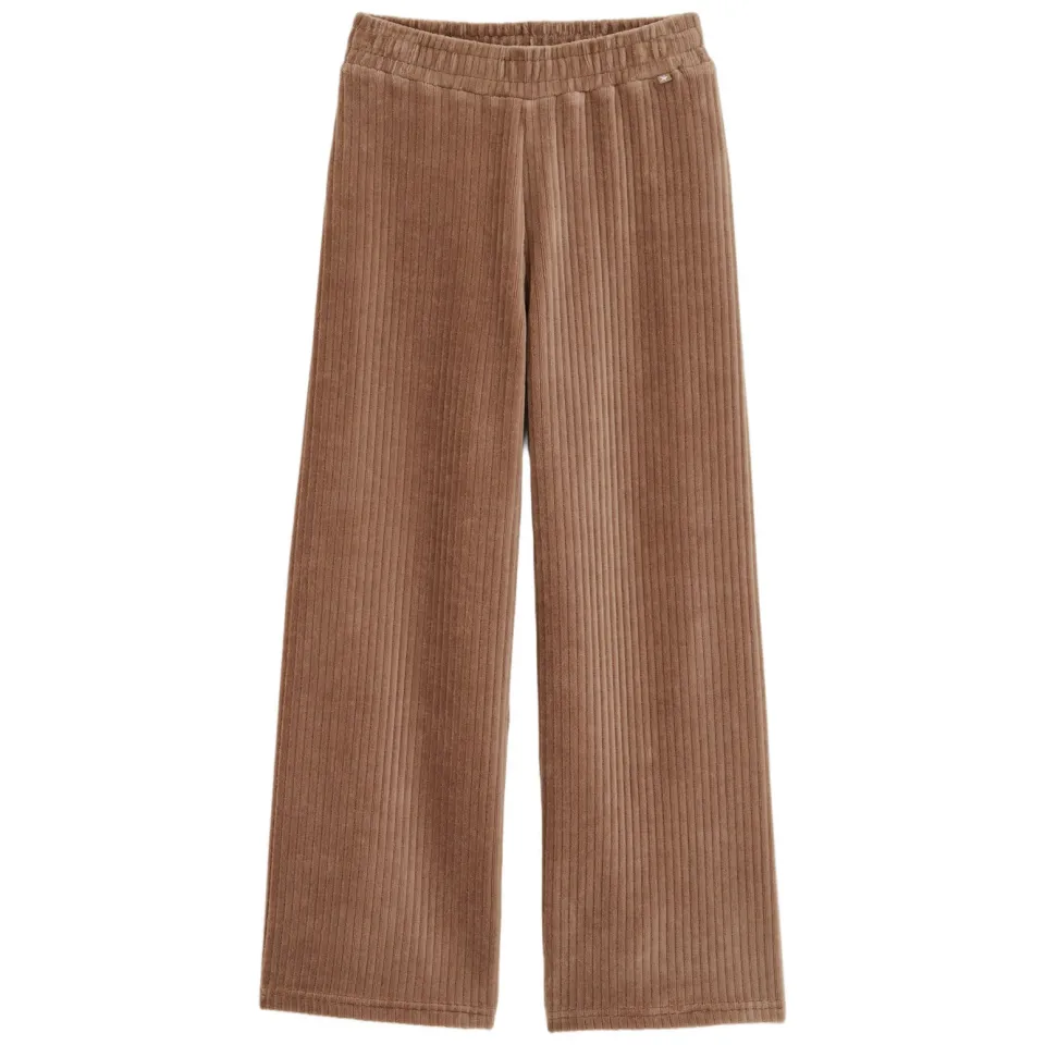 WE Fashion fluwelen loose casual broek bruin, foto 2