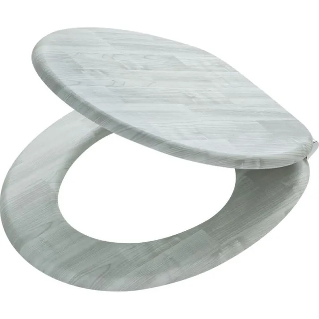 Tiger Toiletzitting Tiger Titan Comfort Feel Softclose Houtstructuur Grijs