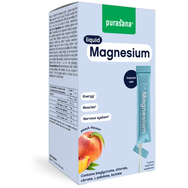 Purasana Liquid Gel Sticks Magnesium voedingssupplement, foto 3