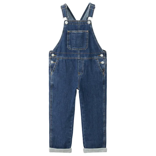 Mango denim tuinbroek changeant blauw, foto 2