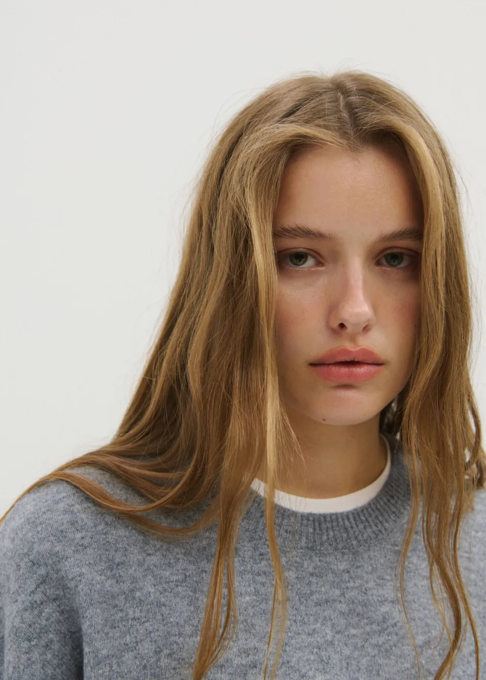 Mango TEEN gebreide trui met wol - grijs, foto 5