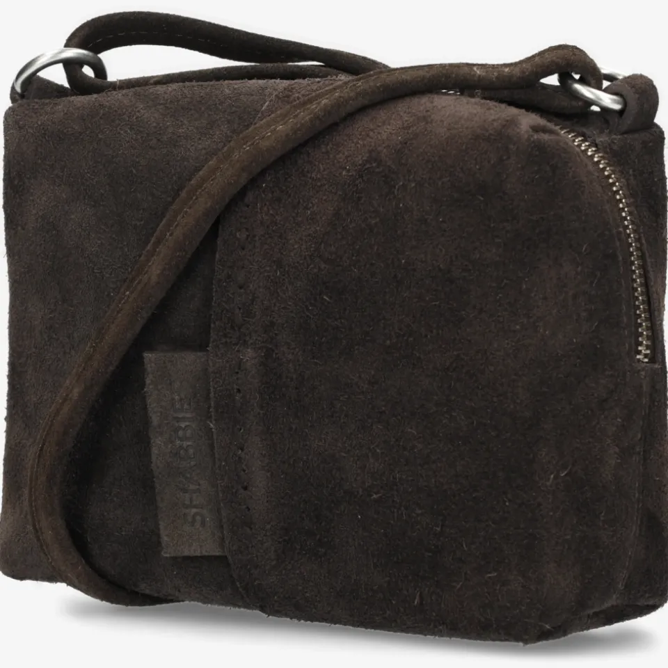 Shabbies Amsterdam Saar Stitched crossbodytas donkerbruin, foto 3
