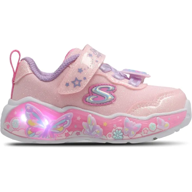 Skechers S-Lights Lil Butterfly Bliss babyschoen roze