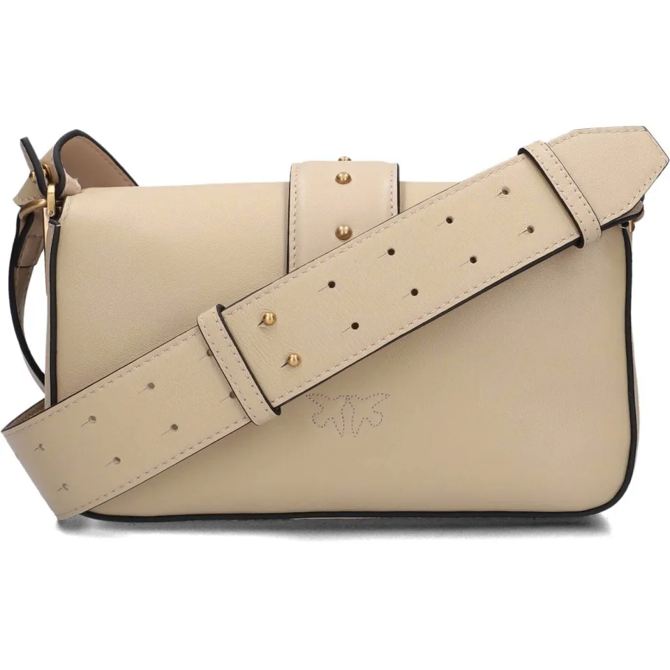 Pinko Love One Mini Slouchy schoudertas beige, foto 2
