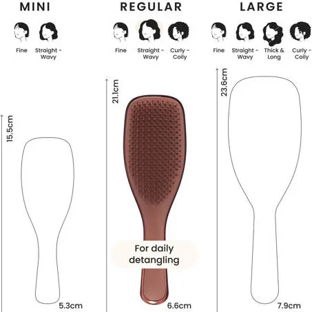Tangle Teezer Ultimate Detangler Chrome Chocolate Bronze haarborstel, foto 3
