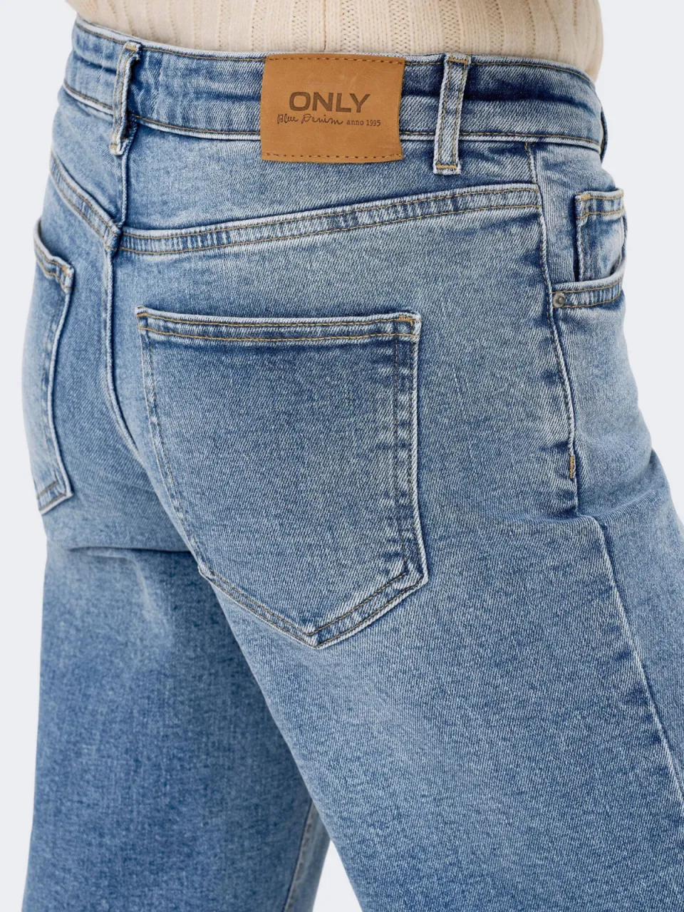 Only low waist wide leg jeans ONLJUICY light blue denim, foto 6