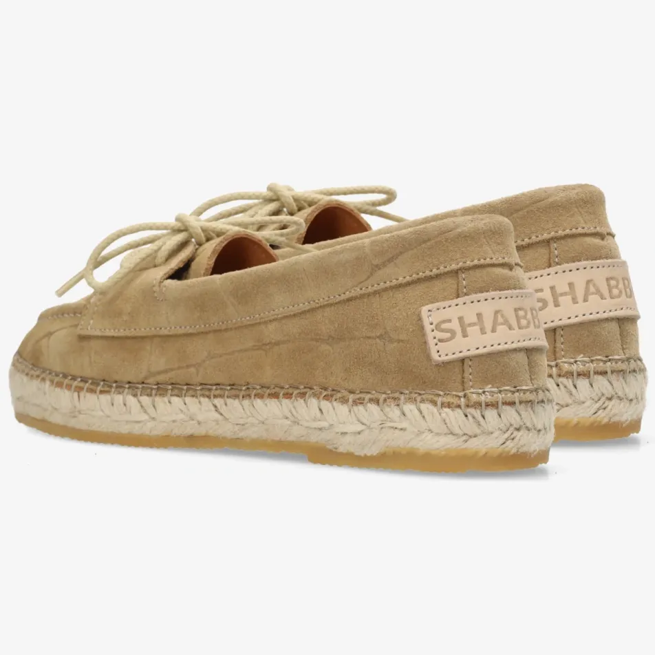 Shabbies Amsterdam Elche Cruise espadrille Suède Zand, foto 2