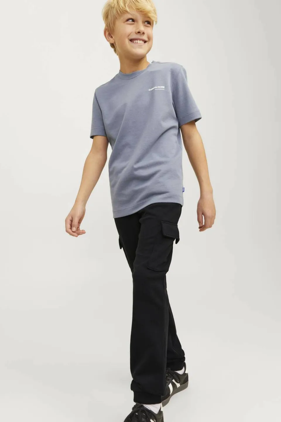 Jack & Jones Junior relaxed fit cargobroek zwart, foto 5