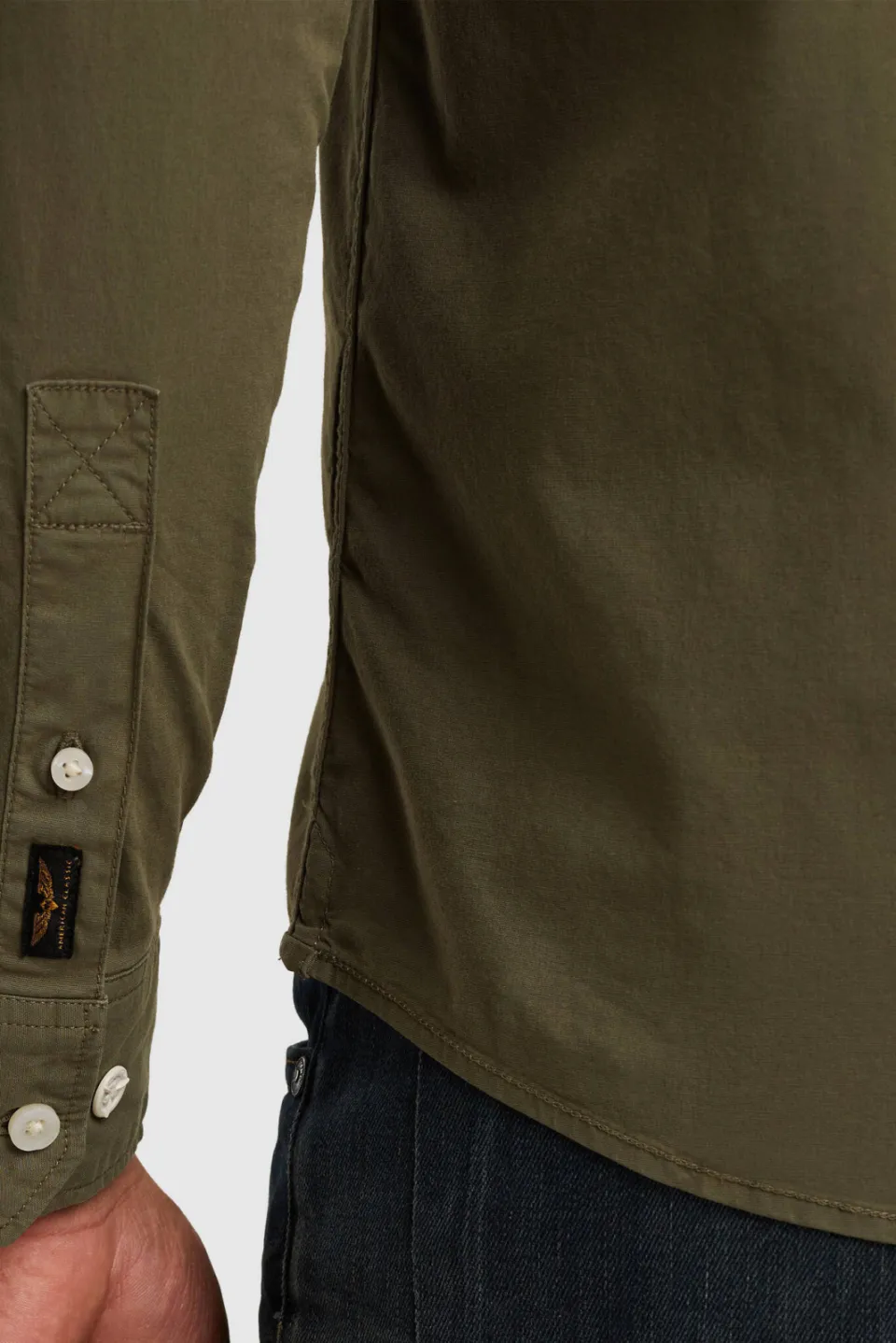 PME Legend regular casual overhemd AMERICAN CLASSIC groen, foto 5