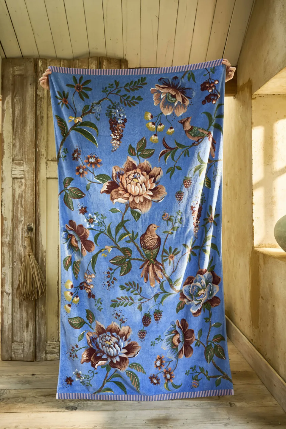 Pip Studio Secret Garden strandlaken blauw, foto 4