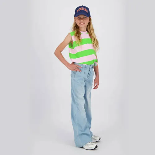 Vingino Cathy high waist wide leg jeans light blue denim, foto 3