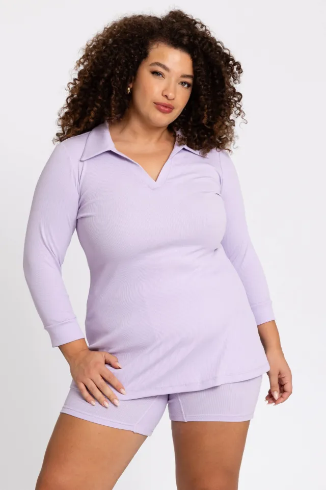 Yoek Lounge top lila