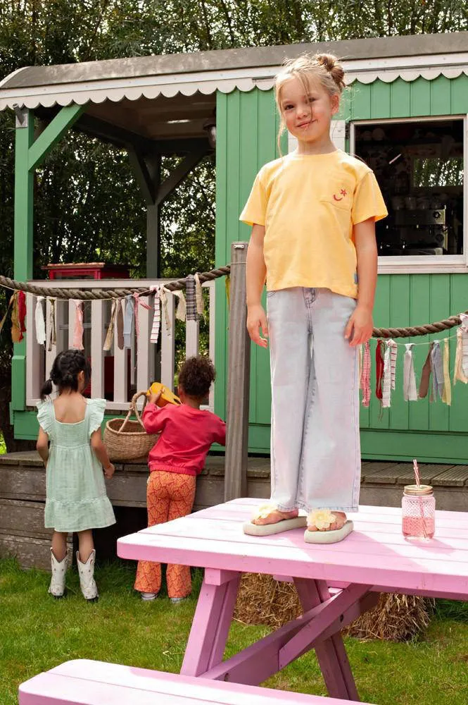Jubel Lazy Lagoon T-shirt met backprint geel, foto 8
