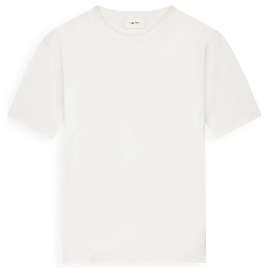 Pure Path regular T-shirt ecru, foto 4