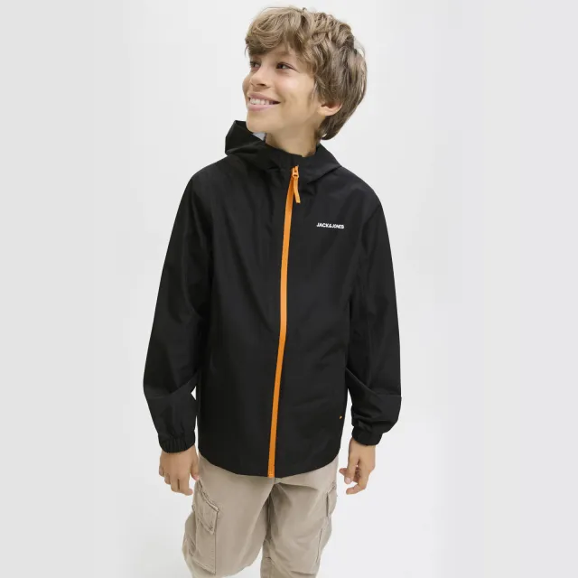 Jack & Jones Jjeflynn regenjas zwart