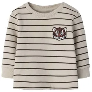 NAME IT BABY gestreepte sweater - beige Streep