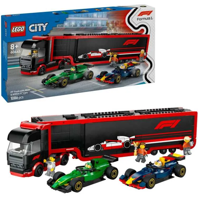 Lego City F1® truck met RB20 en AMR24 F1® auto's 60445, foto 3