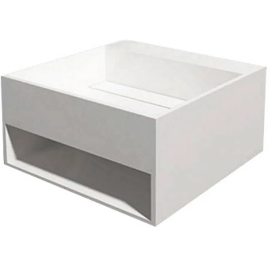 Wastafel Best Design Buq-30 Just Solid 32.5x32.5x25 cm Mat Wit, foto 2