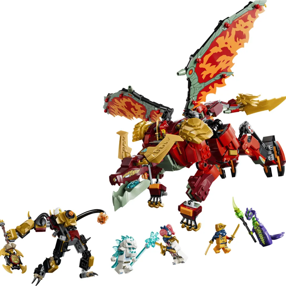 Lego Ninjago Wyldfyre's transformerende drakenmecha 71868, foto 4