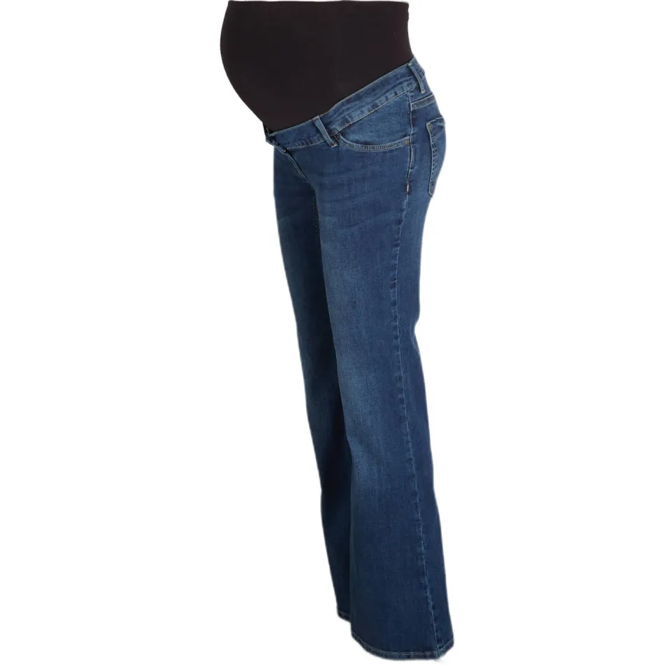 LOVE2WAIT flared zwangerschapsjeans Judy blauw, foto 2